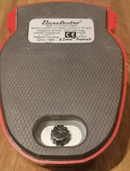 Danelectro Pastromi Overdrive effects pedal bottom side