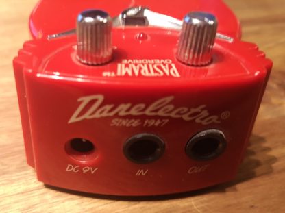 Danelectro Pastromi Overdrive effects pedal top side