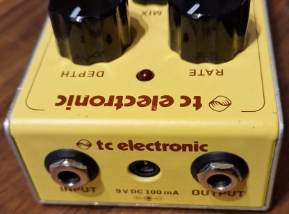 tc electronic Afterglow Chorus effects pedal top side