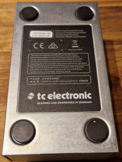 tc electronic The Prophet Digital Delay effects pedal bottom side