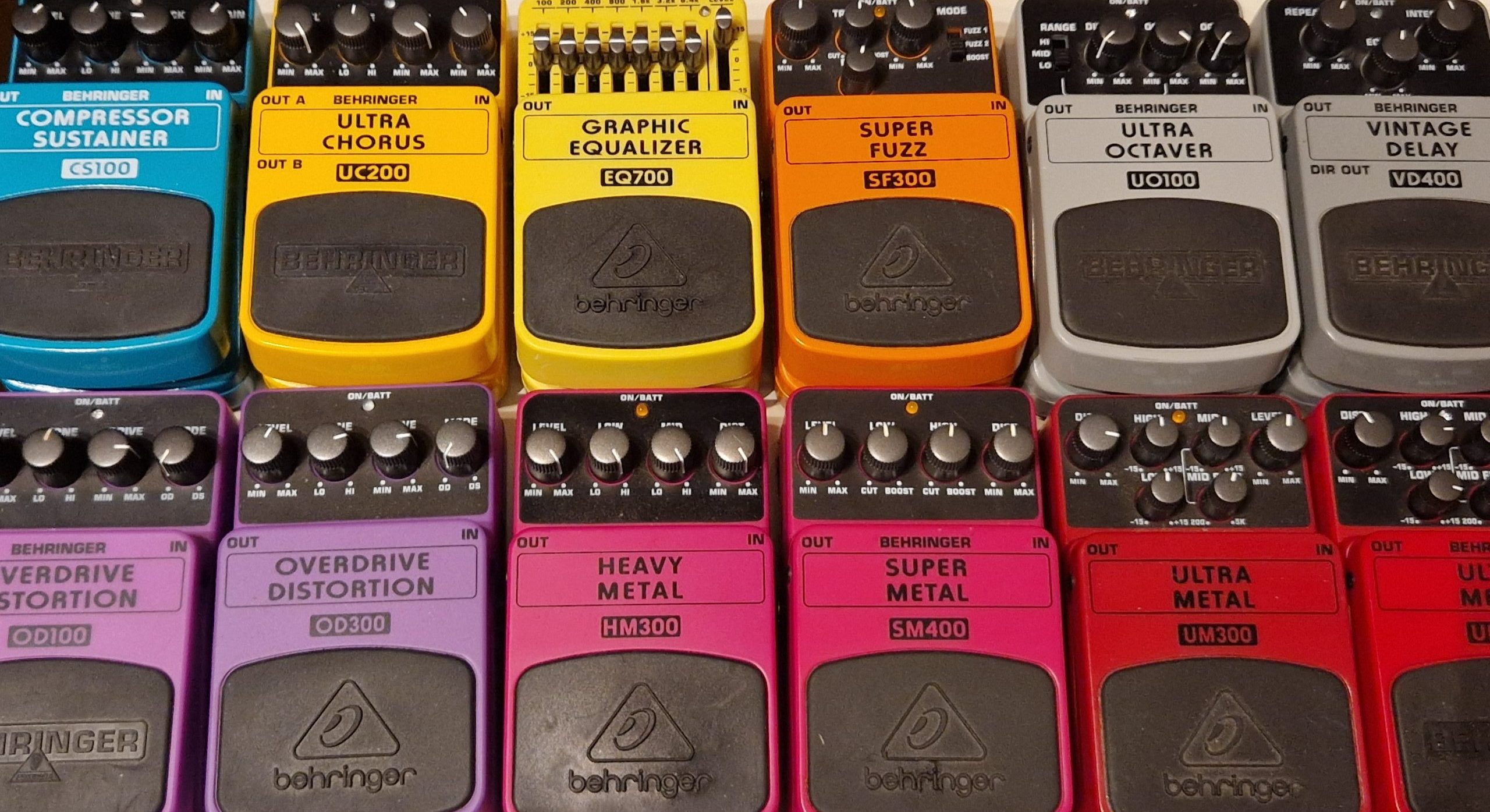 Behringer effects pedals