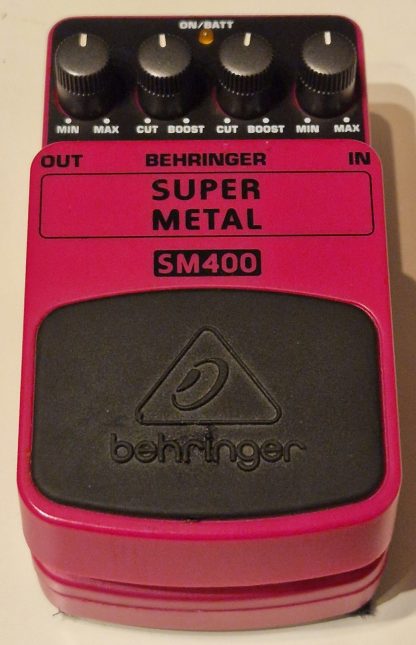 Behringer SM400 Super Metal distortion effects pedal