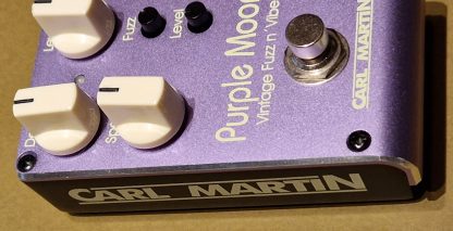 Carl Martin Purple Moon Vintage Fuzz'n'Vibe effects pedal left side