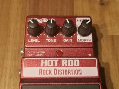 DigiTech Hot Rod Rock Distortion effects pedal controls