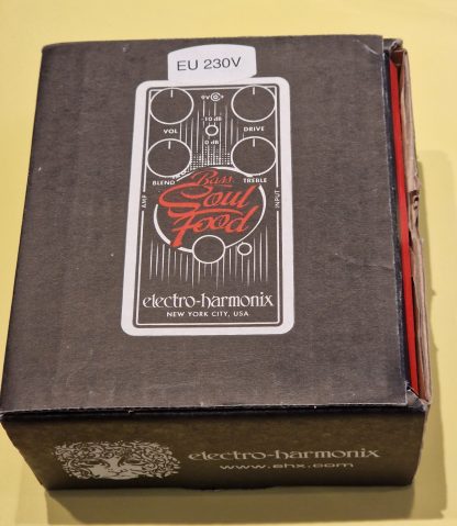 electro-harmonix Bass Soul Food Overdrive effects pedal box