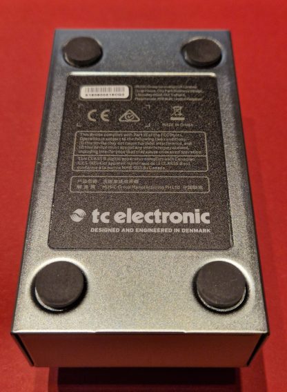 tc electronic Drip Spring Reverb effects pedal bottom side