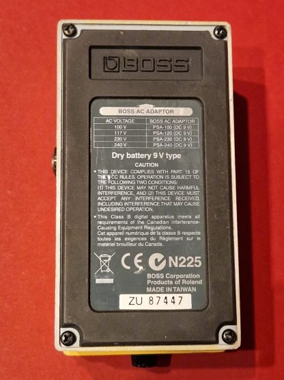 BOSS AC-3 Acoustic Simulator effects pedal bottom side