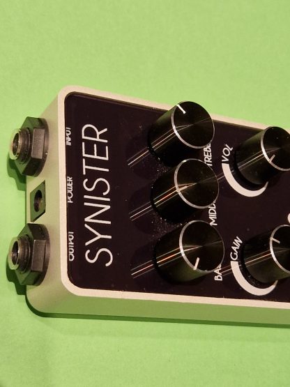 Foxgear Synister distortion effects pedal top side