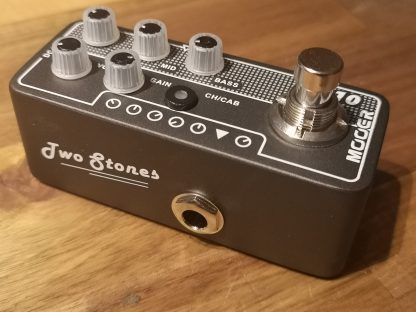 Mooer 010 Two Stone preamp effects pedal left side