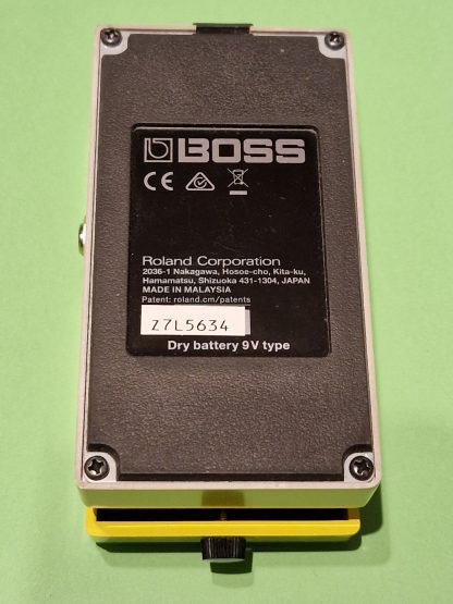 BOSS SD-1 Super OverDrive effects pedal bottom side