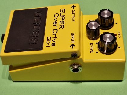 BOSS SD-1 Super OverDrive effects pedal right side
