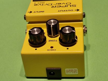 BOSS SD-1 Super OverDrive effects pedal top side