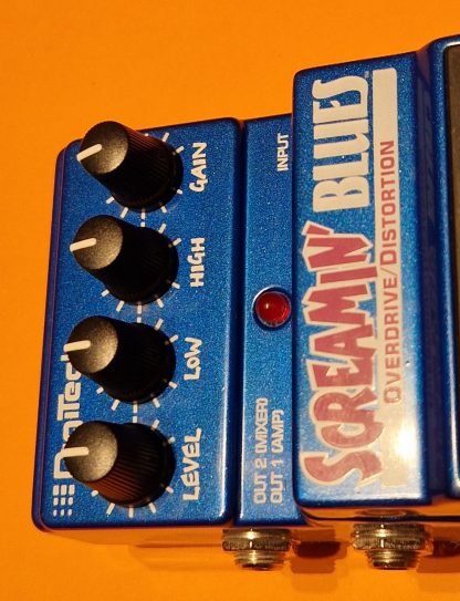 DigiTech Screamin' Blues Overdrive/Distortion overdrive effects pedal controls