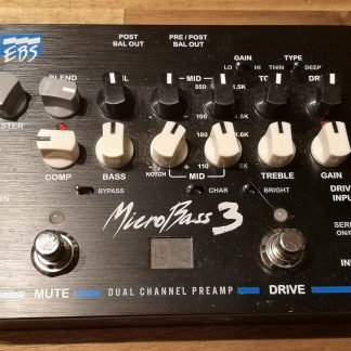 EBS MicroBass 3 Dual Channel Preamp effects pedal