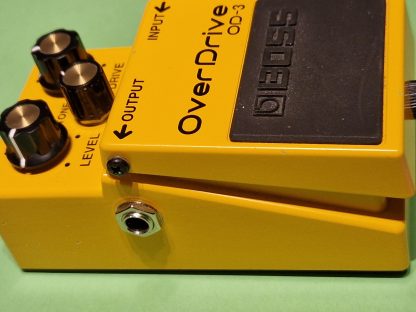 BOSS OD-3 OverDrive effects pedal left side