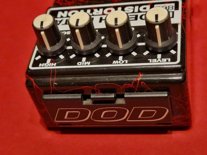 DOD FX86B Death Metal Distortion effects pedal top side