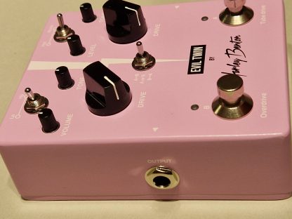 Harley Benton Evil Twin double overdrive effects pedal left side