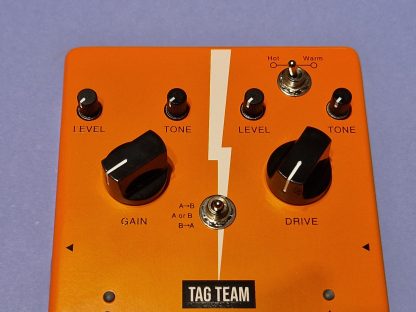 Harley Benton Tag Team double overdrive effects pedal controls