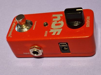 tc electronic Hallo of Fame mini reverb effects pedal right side