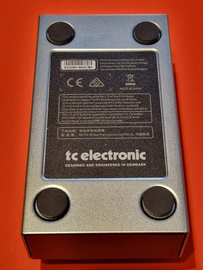 tc electronic Thunderstorm Flanger effects pedal bottom side