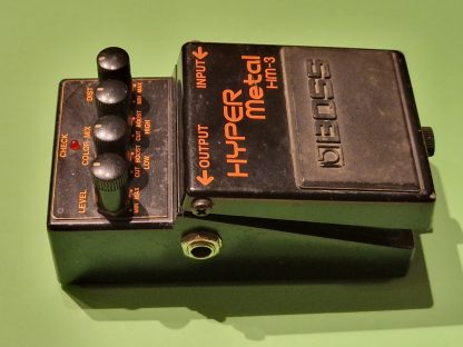BOSS HM-3 Hyper Metal distortion effects pedal left side