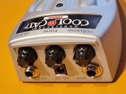 Danelectro Cool Cat Drive V2 overdrive effects pedal top side