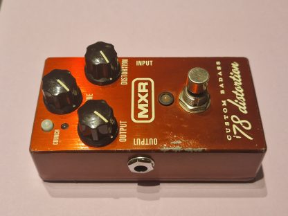 MXR Custom Badass '78 distortion effects pedal left side