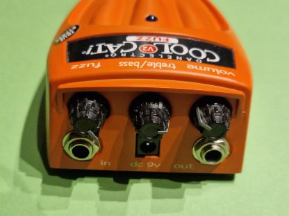 Danelectro Cool Cat Fuzz V2 fuzz effects pedal top side