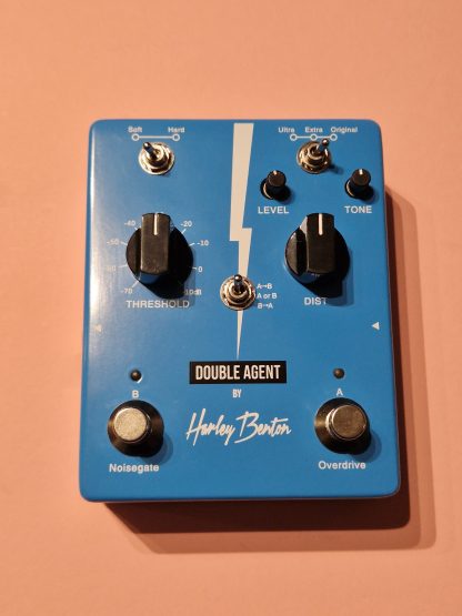 Harley Benton Double Agent overdrive and noisegate effects pedal