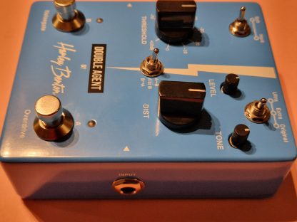 Harley Benton Double Agent overdrive and noisegate effects pedal right side