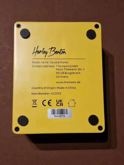 Harley Benton Double Vision Chorus and Tremolo effects pedal bottom side