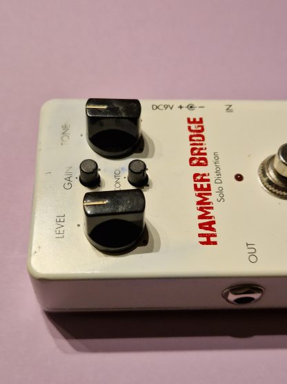 VGS Hammer Bridge Solo Distortion effects pedal controls