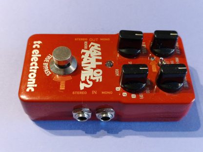 tc electronic Hall of Fame 2 reverb effects pedal right side